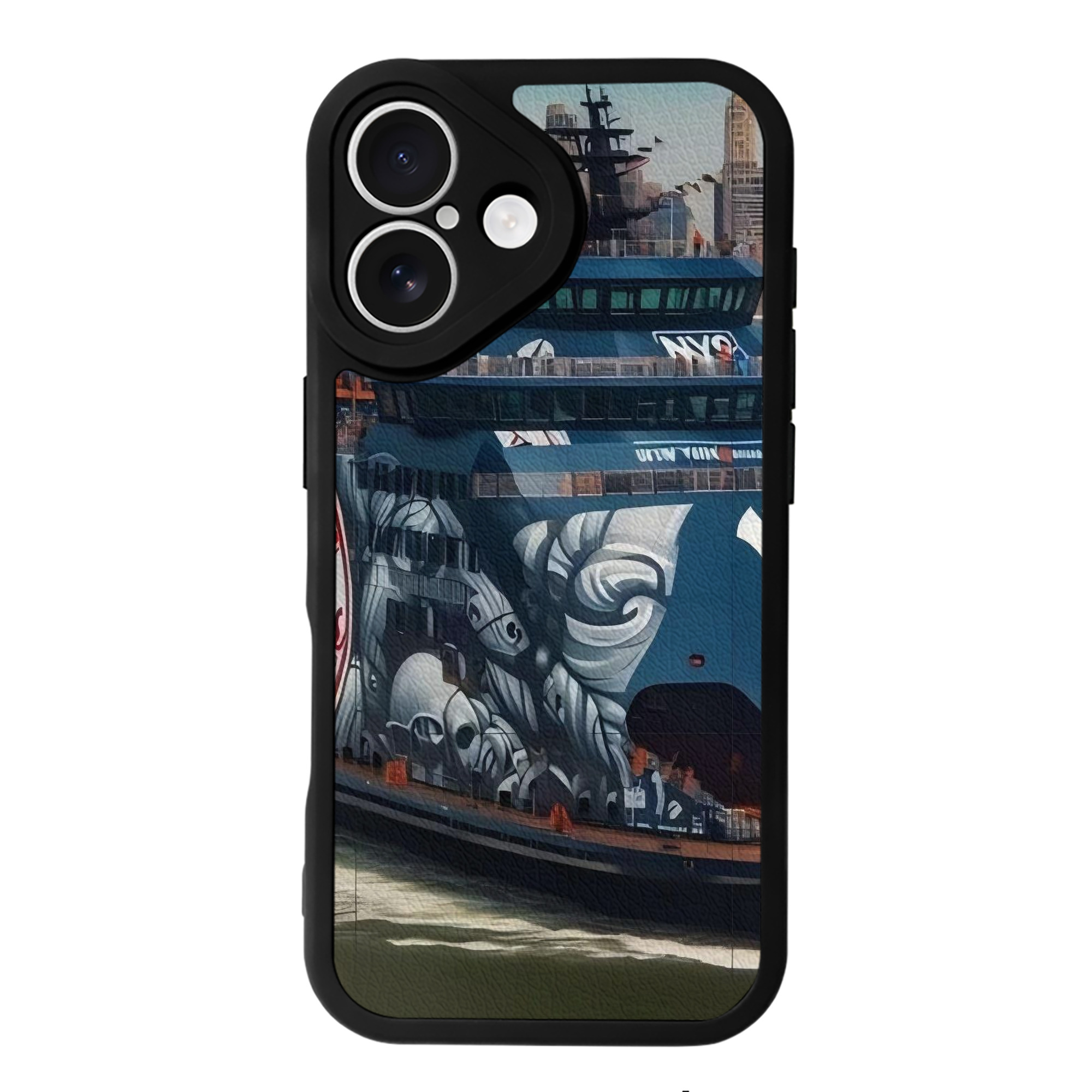 New York Yankees 299 IPhone 16 Silicone Leather Case – UV Print, Lambskin Texture – Perfect Fit, Wireless Charging Compatible, Scratch Resistant, Precise Cutouts – Stylish Protection For IPhone 16